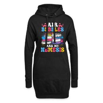 Cooler Künstler Kunst Acrylmalerei Gießen Farbe - Hoodie-Kleid - Schwarz - Vorne
