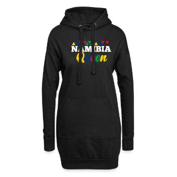 Namibia - Hoodie-Kleid - Schwarz - Vorne