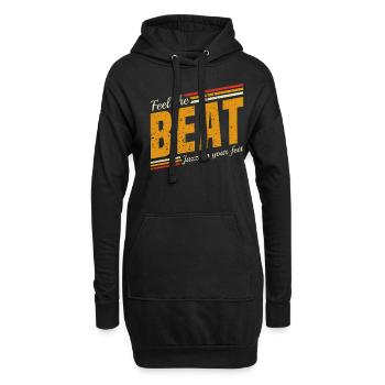 Sentez le Beat Jazz dans vos pieds - Jazz Musiker - Sweat-shirt à capuche long Femme - noir - Devant