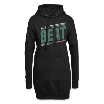 Sentez le Beat Jazz dans vos pieds - Jazz Musiker - Sweat-shirt à capuche long Femme - noir - Devant
