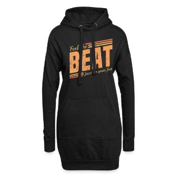 Sentez le Beat Jazz dans vos pieds - Jazz Musiker - Sweat-shirt à capuche long Femme - noir - Devant
