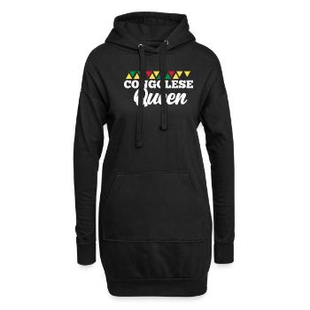 Congo - Hoodie Dress - black - Front