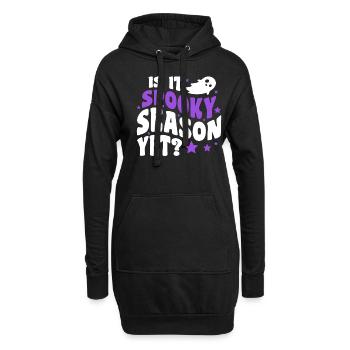 Est-ce déjà la saison effrayante? - Citrouille d’Halloween - Sweat-shirt à capuche long Femme - noir - Devant