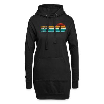 Support Your Local Pole Dancer - - Hoodie-Kleid - Schwarz - Vorne