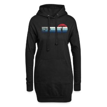 Support Your Local Pole Dancer - - Hoodie-Kleid - Schwarz - Vorne