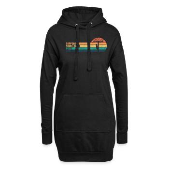Support Your Local Pole Dancer - - Hoodie-Kleid - Schwarz - Vorne