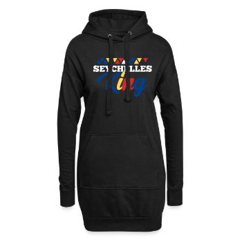Seychellen - Hoodie-Kleid - Schwarz - Vorne