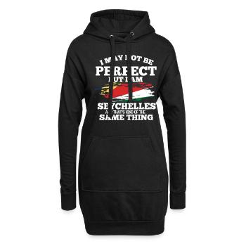 Seychellen - Hoodie-Kleid - Schwarz - Vorne