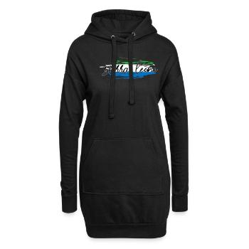 Sierra Leone - Hoodie-Kleid - Schwarz - Vorne