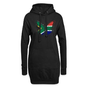 Afrique du Sud - Sweat-shirt à capuche long Femme - noir - Devant