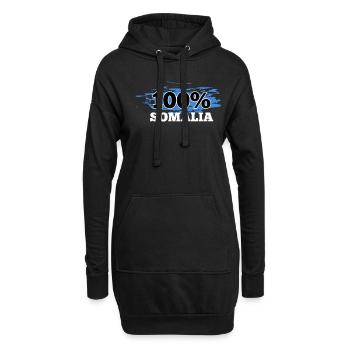 Somalia - Hoodie-Kleid - Schwarz - Vorne