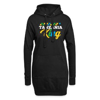 Tanzanie - Sweat-shirt à capuche long Femme - noir - Devant