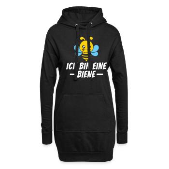 Ich bin eine Biene - Kostüm Karneval Fasching - Hoodie-Kleid - Schwarz - Vorne