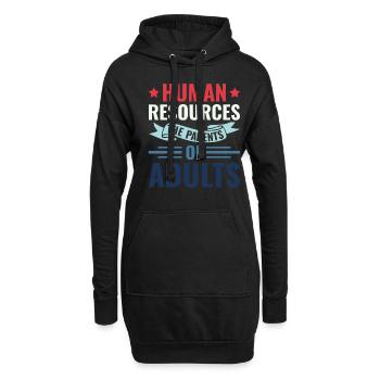 Ressources humaines Les parents d’adultes - RH - Sweat-shirt à capuche long Femme - noir - Devant