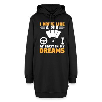 Permis de conduire passé Nouveau permis de conduire S - Sweat-shirt à capuche long Femme - noir - Devant