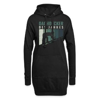 Dachdecker des Jahres - Dachdecker Roofer - Hoodie-Kleid - Schwarz - Vorne
