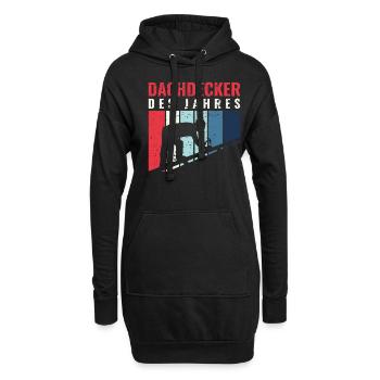 Dachdecker des Jahres - Dachdecker Roofer - Hoodie-Kleid - Schwarz - Vorne