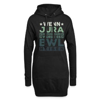 Lustiges Jura-Geschenk Jurist Spruch Kommilitone - Hoodie-Kleid - Schwarz - Vorne