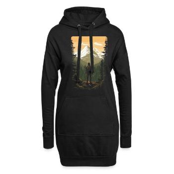 Prêt pour la saison de chasse Chasse au chevreuil pour les chasseurs - Sweat-shirt à capuche long Femme - noir - Devant