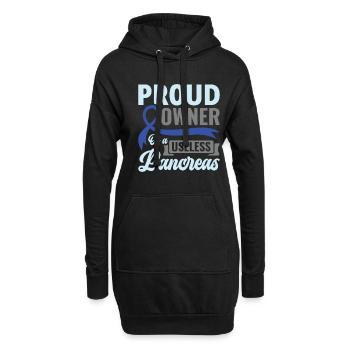 Proud Owner Of A Useless Pancreas - Diabetiker - Hoodie-Kleid - Schwarz - Vorne