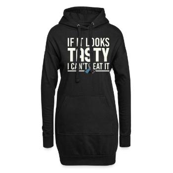 If It Looks Tasty I Can't Eat It - Diabetiker Typ - Hoodie-Kleid - Schwarz - Vorne