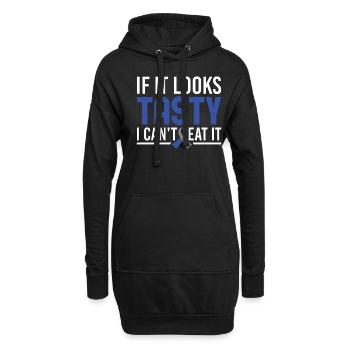If It Looks Tasty I Can't Eat It - Diabetiker Typ - Hoodie-Kleid - Schwarz - Vorne
