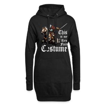Dies Ist Meine Ren Faire -Kostüm Renaissance - Hoodie-Kleid - Schwarz - Vorne