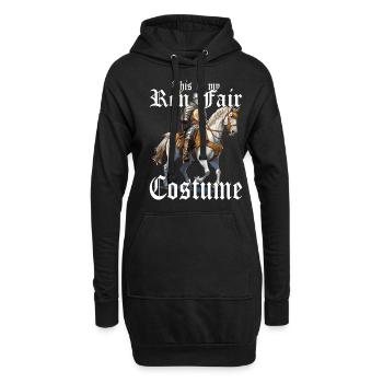 Dies Ist Mein Ren Faire -Kostüm -Turnier - Hoodie-Kleid - Schwarz - Vorne