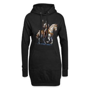 Festivals de la Renaissance Tournoi médiéval - Sweat-shirt à capuche long Femme - noir - Devant