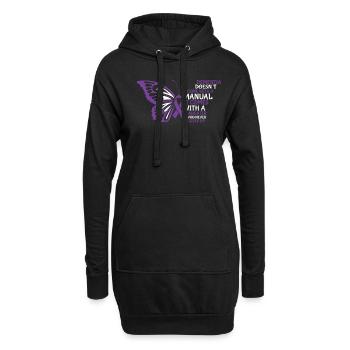 Démence Butterly Daughter Support - Alzheimer’s - Sweat-shirt à capuche long Femme - noir - Devant