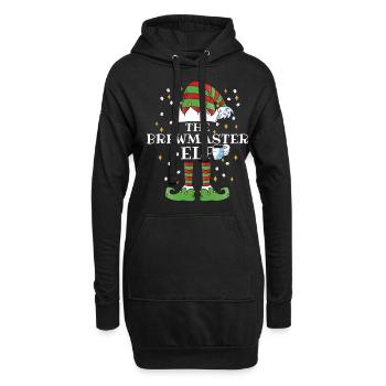 The Brewmaster Elf Coffee - Hoodie-Kleid - Schwarz - Vorne