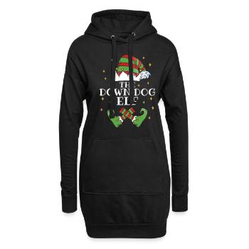 L’elfe du chien de duvet Namaste - Sweat-shirt à capuche long Femme - noir - Devant
