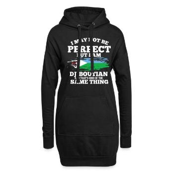 Dschibuti - Hoodie-Kleid - Schwarz - Vorne