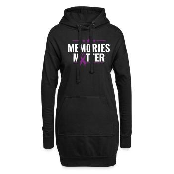 Les souvenirs comptent - Sensibilisation à la maladie d’Alzheimer Démence - Sweat-shirt à capuche long Femme - noir - Devant