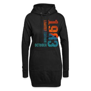 Since October 1983 Year 1983 Limited Edition - Hoodie-Kleid - Schwarz - Vorne