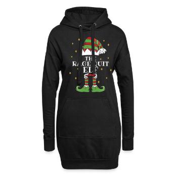 The Rage Quit Elf Video Gaming - Hoodie-Kleid - Schwarz - Vorne