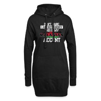 Malawi - Sweat-shirt à capuche long Femme - noir - Devant