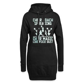 Cheerleading Coach Cheer Coach Cheerleader Cheer T - Hoodie-Kleid - Schwarz - Vorne
