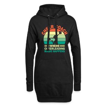 Cheerleading Coach Cheer Coach Cheerleader Cheer T - Sweat-shirt à capuche long Femme - noir - Devant