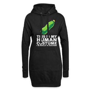 Zucchini - Hoodie-Kleid - Schwarz - Vorne