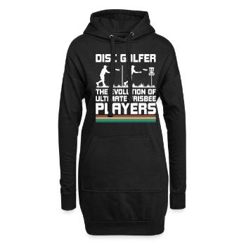 Disc Golf Spieler Disc Golfer Frisbee Spieler Par Pu - Hoodie-Kleid - Schwarz - Vorne