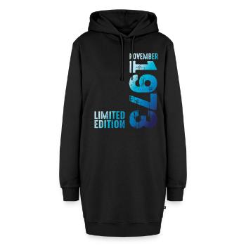 Vintage Retro 72 1972 Classic - Hoodie-Kleid - Schwarz - Vorne