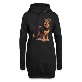 Hovawart propriétaire chien fermier Pure race - Sweat-shirt à capuche long Femme - noir - Devant