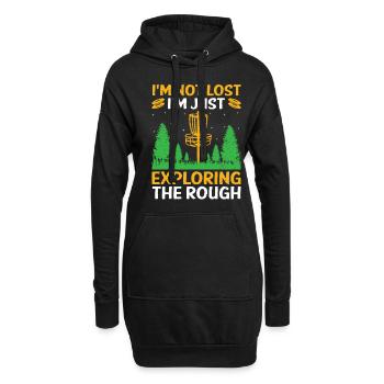 Disc Golf Player Disc Golfer Frisbee Player Par Pu - Hoodie-Kleid - Schwarz - Vorne