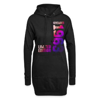 Edition Limitée Novembre 1963 Légendaire depuis - Sweat-shirt à capuche long Femme - noir - Devant