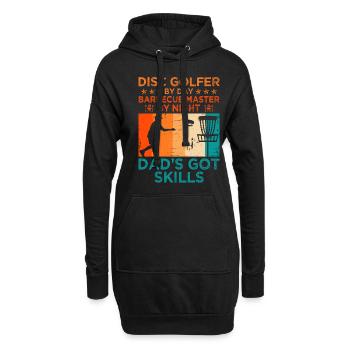 Disc Golf Player Disc Golfer Frisbee Player Par Pu - Sweat-shirt à capuche long Femme - noir - Devant