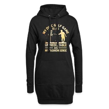 Disc Golf Player Disc Golfer Frisbee Player Par Pu - Sweat-shirt à capuche long Femme - noir - Devant