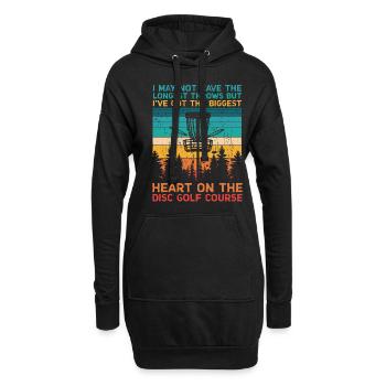 Disc Golf Player Disc Golfer Frisbee Player Par Pu - Hoodie Dress - black - Front