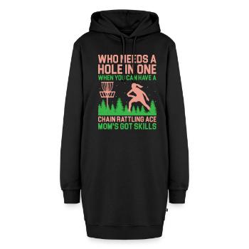 Disc Golf Player Disc Golfer Frisbee Player Par Pu - Sweat-shirt à capuche long Femme - noir - Devant