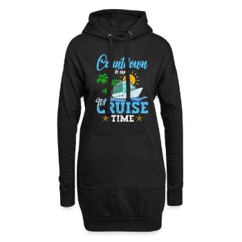 Cadeau de bateau de croisière - Sweat-shirt à capuche long Femme - noir - Devant